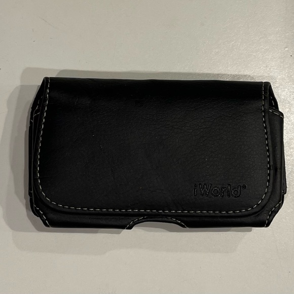 Leather Device Holder with Belt Clip - Picture 3 of 3